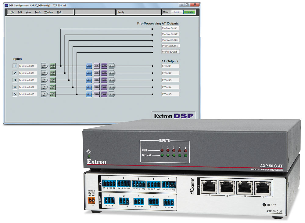AXP 50 C AT with DSP Configurator Configuration Software